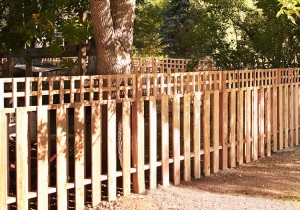 Boundary Fence with Custom Picket Design